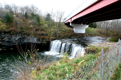 bridge over ludlow falls Image
